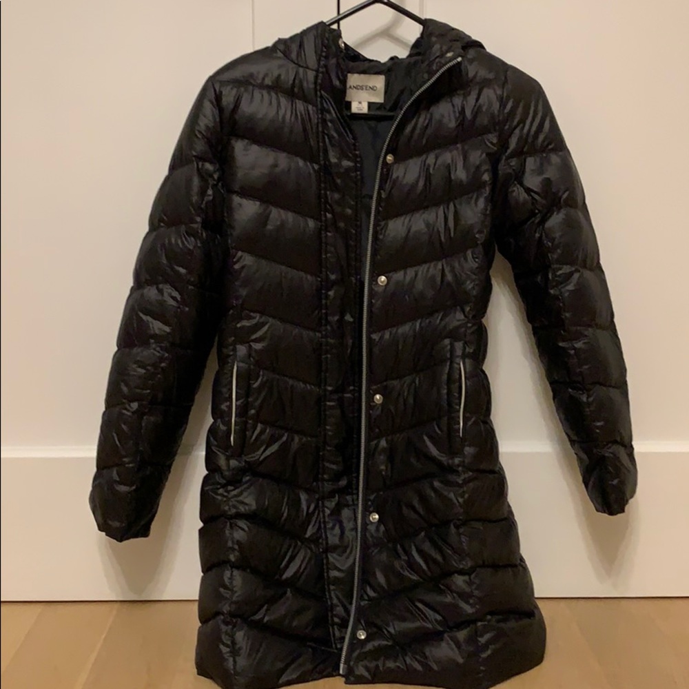 Lands’ End girls down coat